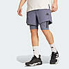 adidas Men's 2-in-1 Power Shorts (Onix/Black) $20 + Free Shipping