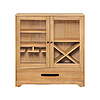 38&amp;quot; Better Homes &amp;amp; Gardens Aster Bar Cabinet w/ Drawer (Natural Oak Finish) $118 + Free Shipping