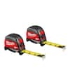 2-Pack Milwaukee 25' Compact Wide Blade Magnetic Tape Measure $19.97 + Free Shipping