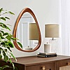 19&amp;quot; W x 24.1&amp;quot; H Sxaiwe Irregular Brown Natural Solid Wood Frame Decorative Mirror $57.44 &amp;amp; More + Free Shipping