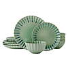 12-Piece Pfaltzgraff Lucinda Dinnerware Set (Green) $20 + Free S&amp;amp;H w/ Walmart+ or on $35+