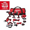 7-Tool Milwaukee M18 18-Volt Lithium-Ion Cordless Combo Kit w/ 2-Batteries, Charger &amp;amp; Tool Bag $499 + Free Shipping