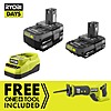 RYOBI ONE+ 18V Cordless Reciprocating Saw Kit w/ 2.0 Ah &amp;amp; 4.0 Ah Batteries + Charger $99 + Free Shipping