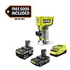 RYOBI ONE+ 18V Lithium-Ion Starter Kit w/ 2.0 Ah Battery, 4.0 Ah Battery, Charger and FREE ONE+ Cordless Compact Router $99 + Free Shipping
