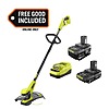 RYOBI ONE+ 18V Lithium-Ion Starter Kit with 2.0 Ah Battery, 4.0 Ah Battery &amp;amp; Charger and FREE ONE+ 13&rdquo; String Trimmer $99 + Free Shipping