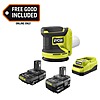RYOBI ONE+ 18V Lithium-Ion 4.0 Ah Battery, 2.0 Ah Battery &amp;amp; Charger Kit w/ FREE ONE+ Cordless 5&amp;quot; Random Orbit Sander $99 + Free Shipping