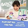 Bluey Chat Mates Grannies Car Toy Playset with Talking Janet Figure