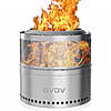 GVDV 18" Smokeless Collapsible Stainless Steel Fire Pit