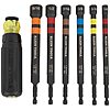 Klein Tools 6-Piece Hollow Magnetic Color-Coded Ratcheting Power Nut Driver Set