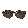 2-Pack Better Homes & Gardens Large Poly Rattan Storage Bas…