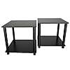 Mainstays No Tools 2-Shelf End Tables (Black)