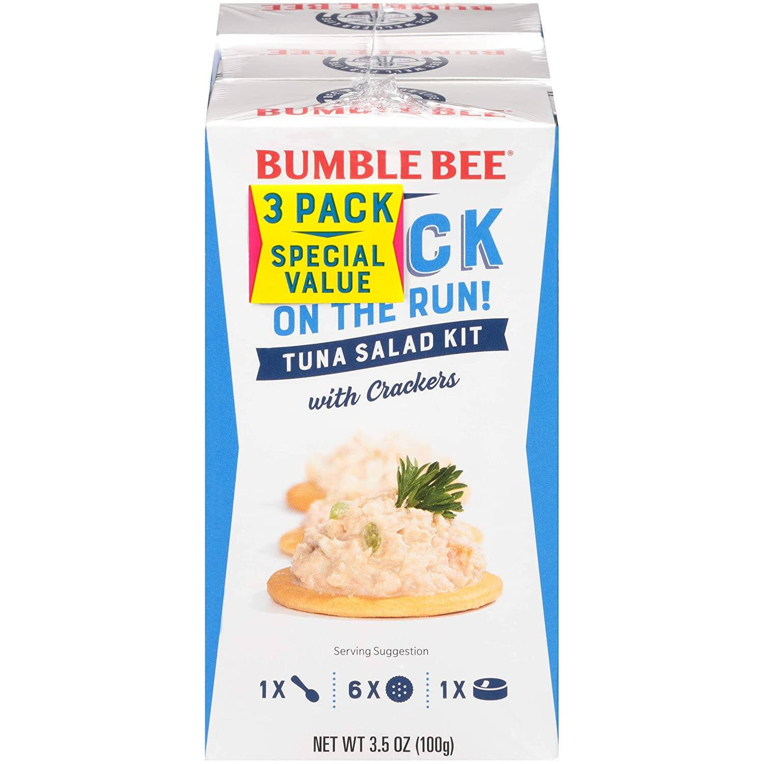 3-Pack 3.4-Oz Bumble Bee Snack On The Run! Tuna Salad with Crackers $2.20 + Free Shipping w/ Prime or on $25+