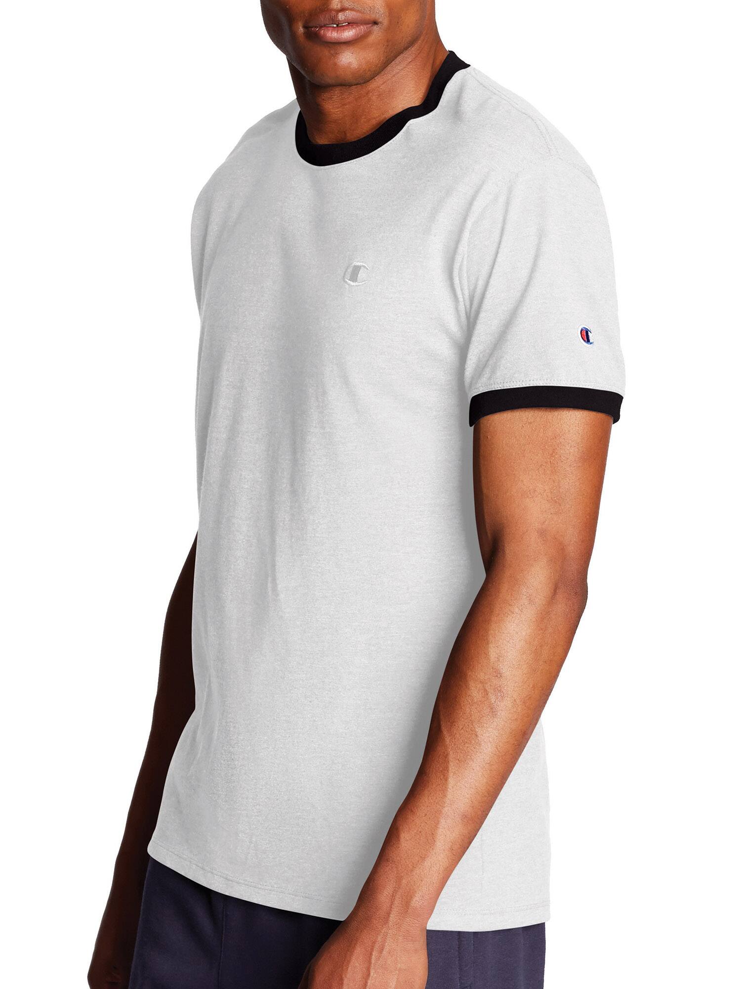 Champion Men's Classic Jersey Ringer T-Shirt (White/Navy) $8 + Free S&H w/ Walmart+ or $35+