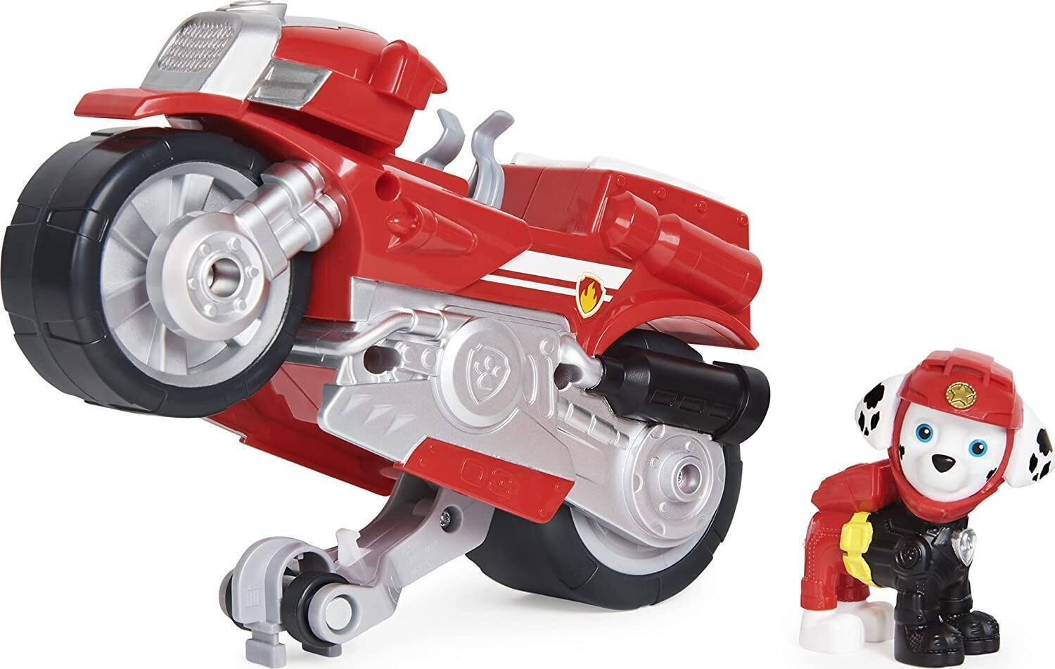 Paw Patrol Moto Pups Marshall’s Deluxe Pull Back Motorcycle w/ Wheelie Feature and Figurine $6 + Free S&H w/ Prime or $25+