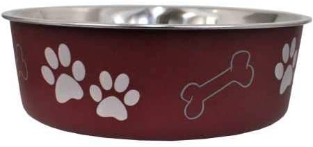 Loving Pets Bella Bowl Stainless Steel Dog Bowl (Medium, Merlot) $2.30 + Free Shipping w/ Prime or $25+