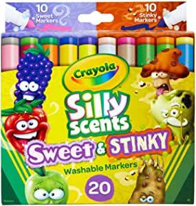 20-Count Crayola Silly Scents Sweet & Stinky Scented Washable Markers $4.50 + Free Shipping w/ Prime or $25+