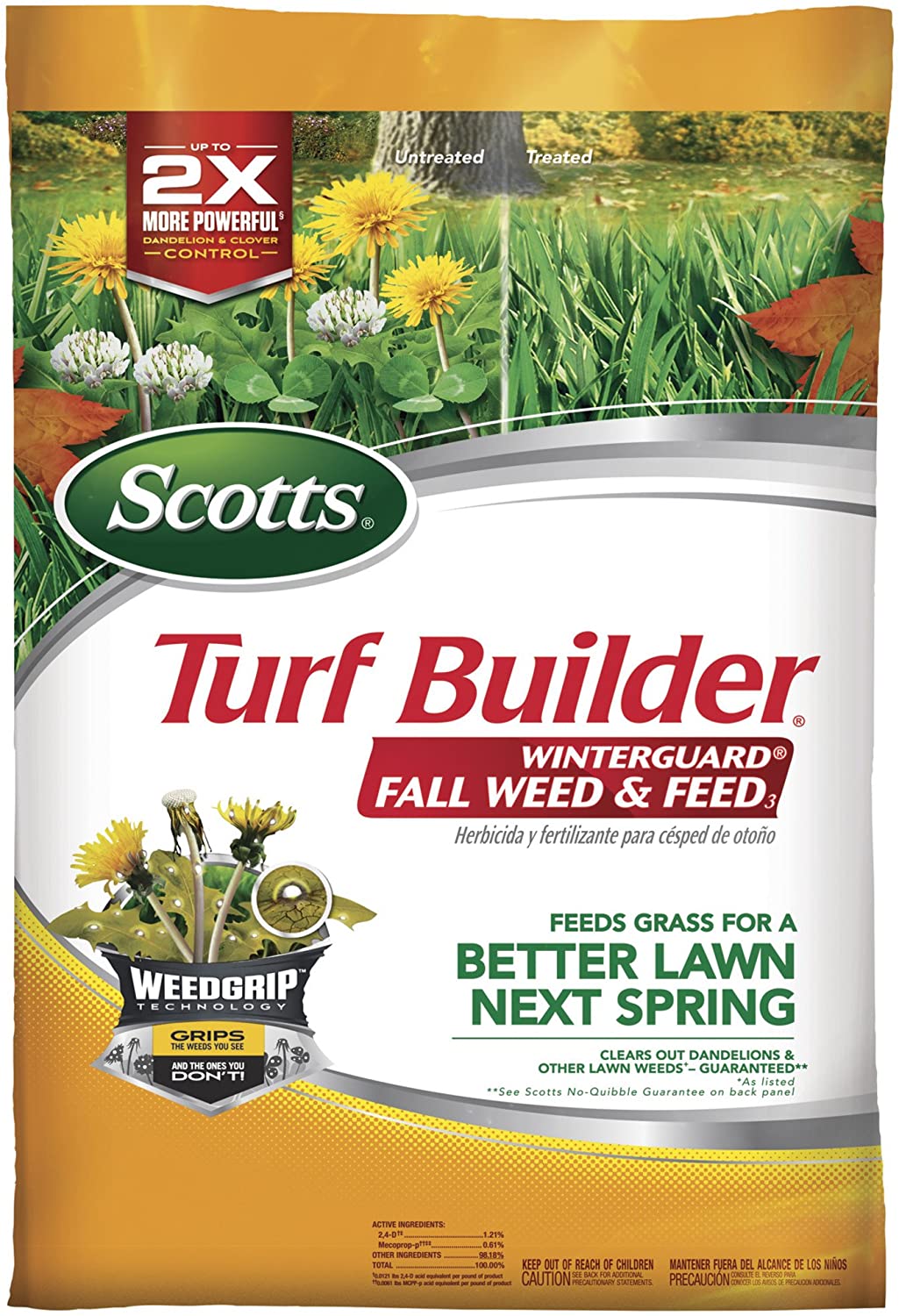 43-Lb Scotts Turf Builder Winterguard Fall Weed & Feed (15,000 Sq. Ft. Coverage) $40 + Free Shipping