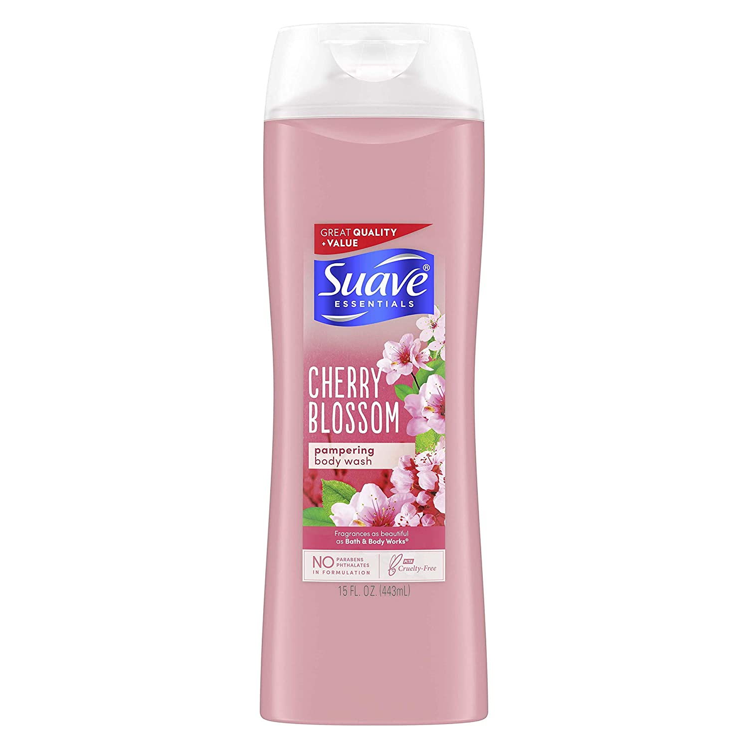 15-Oz Suave Essentials Body Wash (Wild Cherry Blossom) $1.50 + Free Shipping w/ Prime or $25+