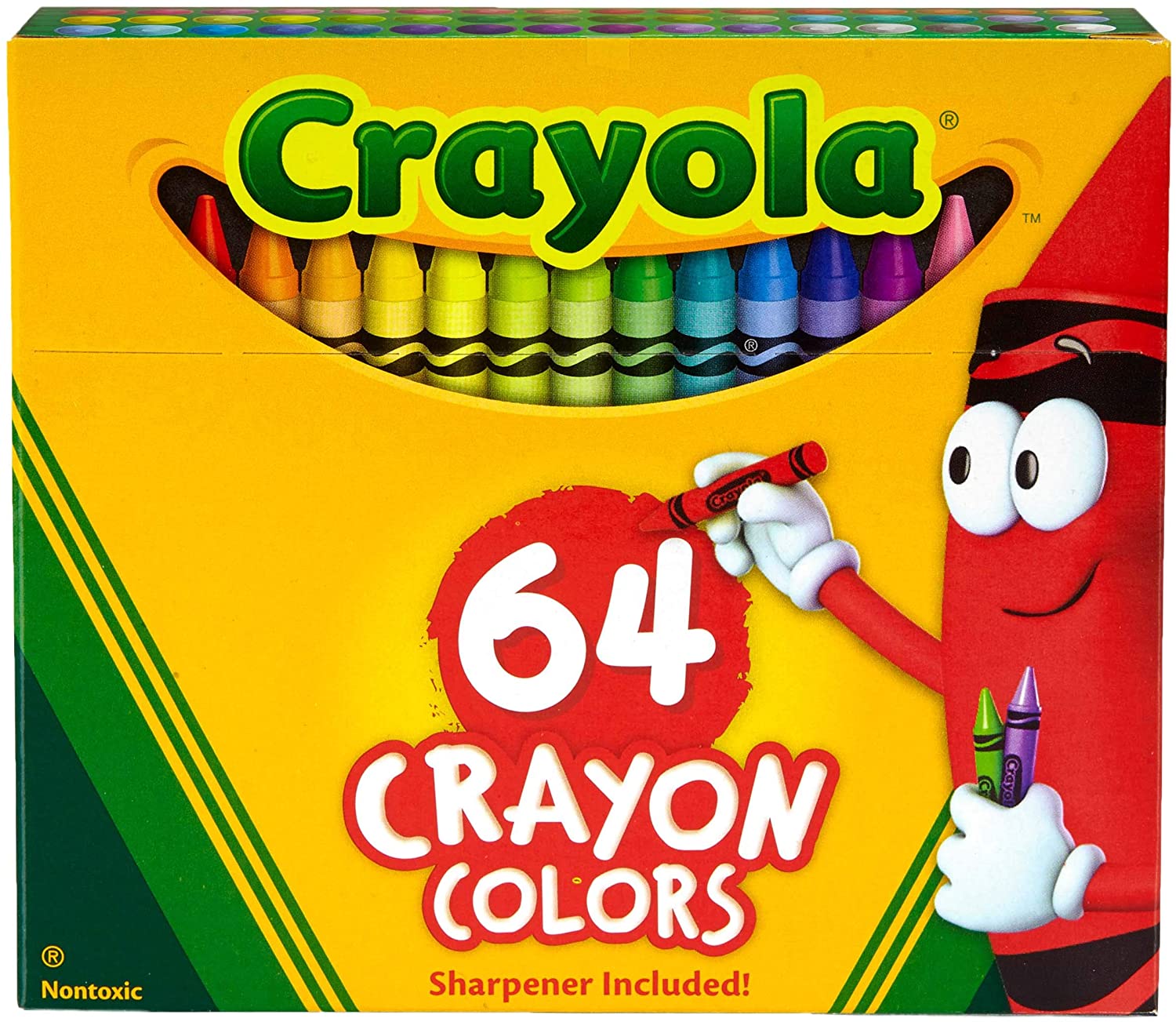 64-Count Crayola Crayons w/ Sharpener