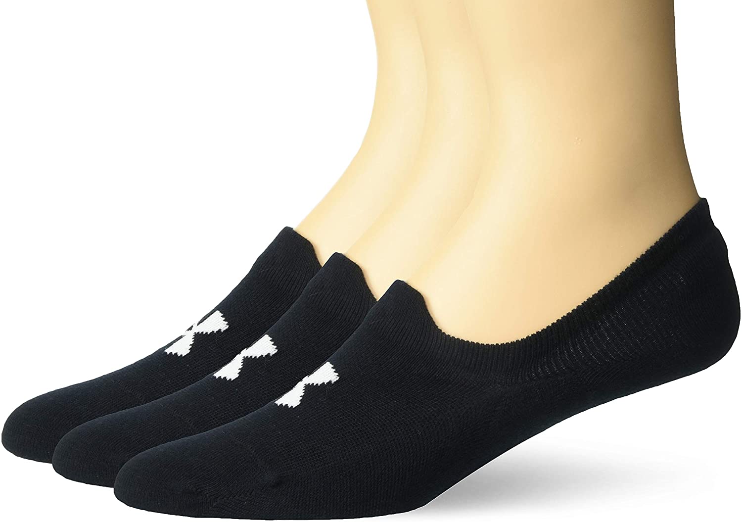 3-Pairs Under Armour Adult Essential Ultra Low Tab Socks (Black, Medium or Large) $10.50 + Free S&H w/ Prime or $25+