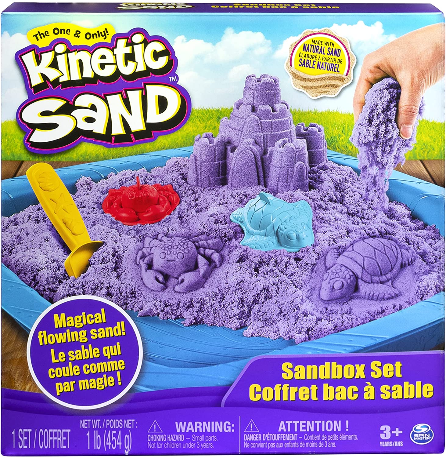 Kinetic Sand Sandbox Play Set (w/ 1-Lb Purple Sand + 3 Molds) $6.55 & More + Free Shipping w/ Prime or $25+