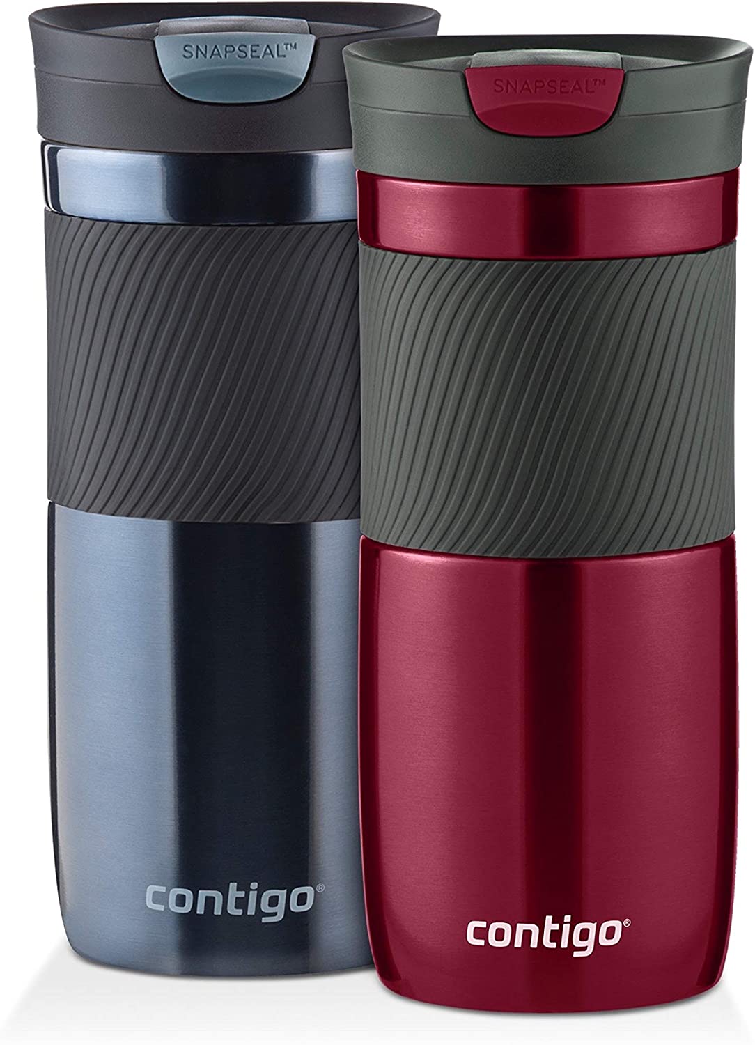 2-Pack 16-Oz Contigo Byron SnapSeal Vacuum-Insulated Travel Mug, Grip Style (Wine & Stormy Weather) $15.40 + Free S&H w/ Prime or $25+