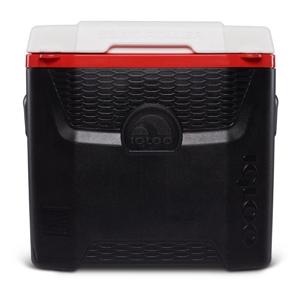 52-Quart Igloo Quantum Roller Ice Chest Cooler with Wheels (Black/Red) $29.60 + Free S&H w/ Walmart+ or $35+