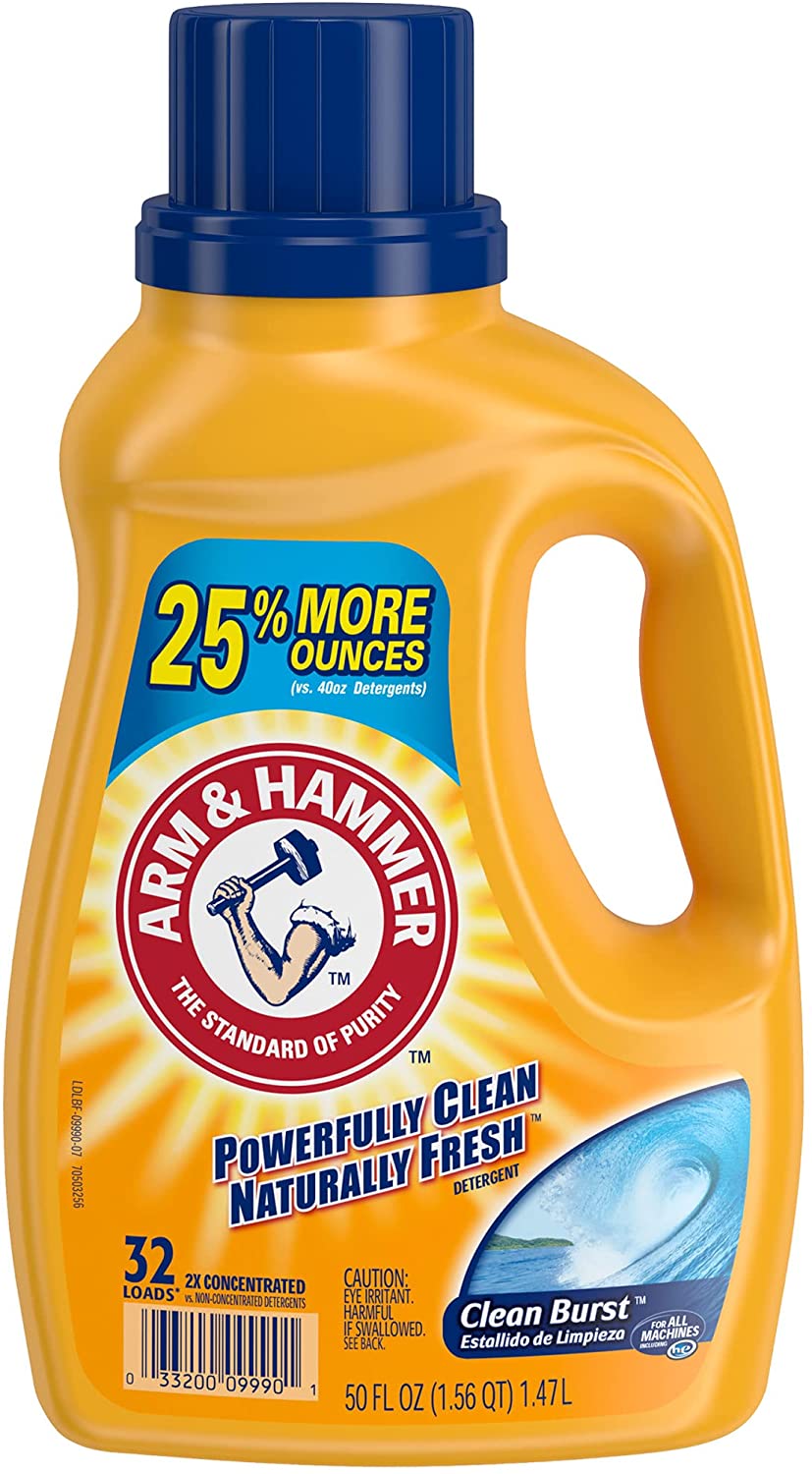50-Oz Arm & Hammer Clean Burst Liquid Laundry Detergent (32 Loads) $2.87 at Walmart w/ Free Store Pickup