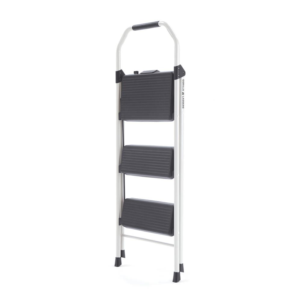 Gorilla Ladders 3-Step Compact Steel Step Stool w/ 225 lb. Load Capacity $14.88 at Home Depot w/ Free Store Pickup (YMMV)