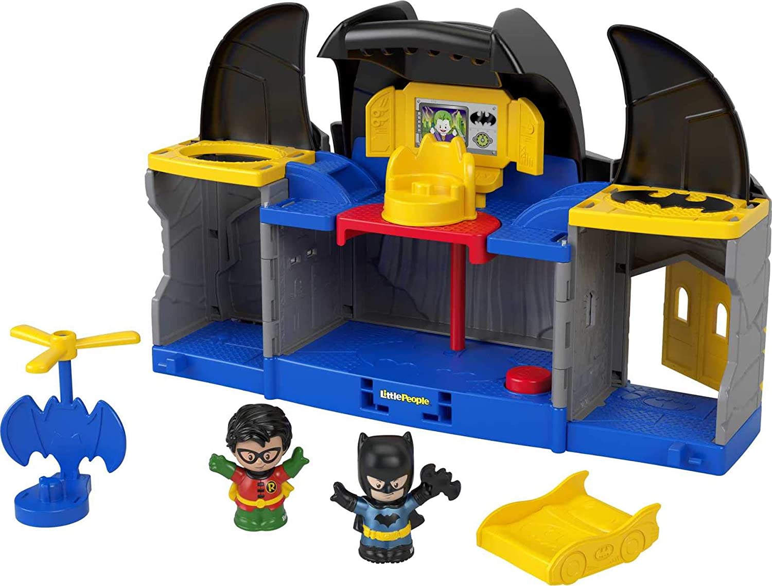 Fisher-Price Little People DC Super Friends Batcave Batman Playset w/ Figures $13.10 + Free Shipping w/ Walmart+ or $35+