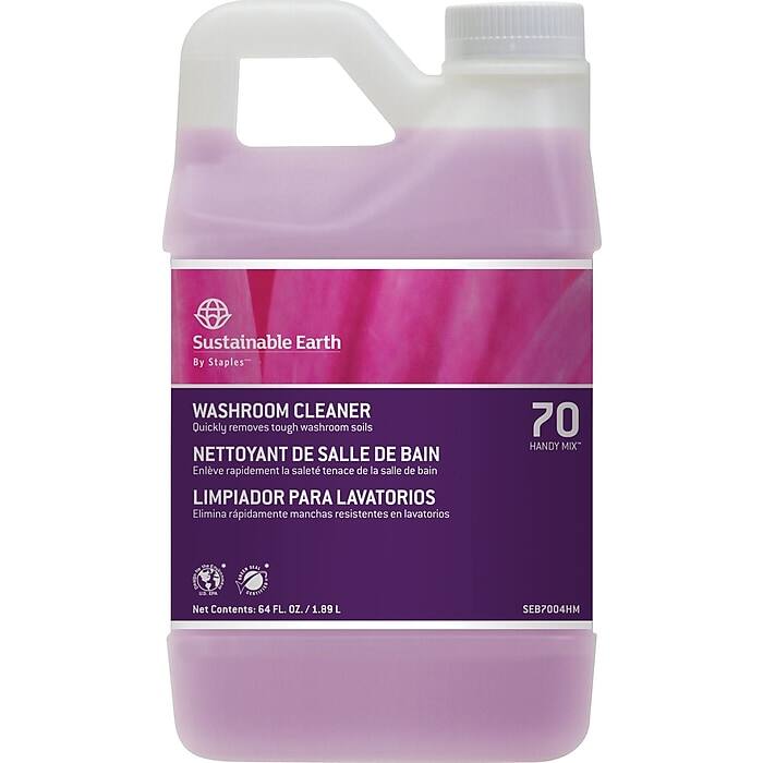 64-Oz Sustainable Earth by Staples Liquid Washroom Cleaner $4.30 or less w/ SD Cashback at Staples + Free Store Pickup