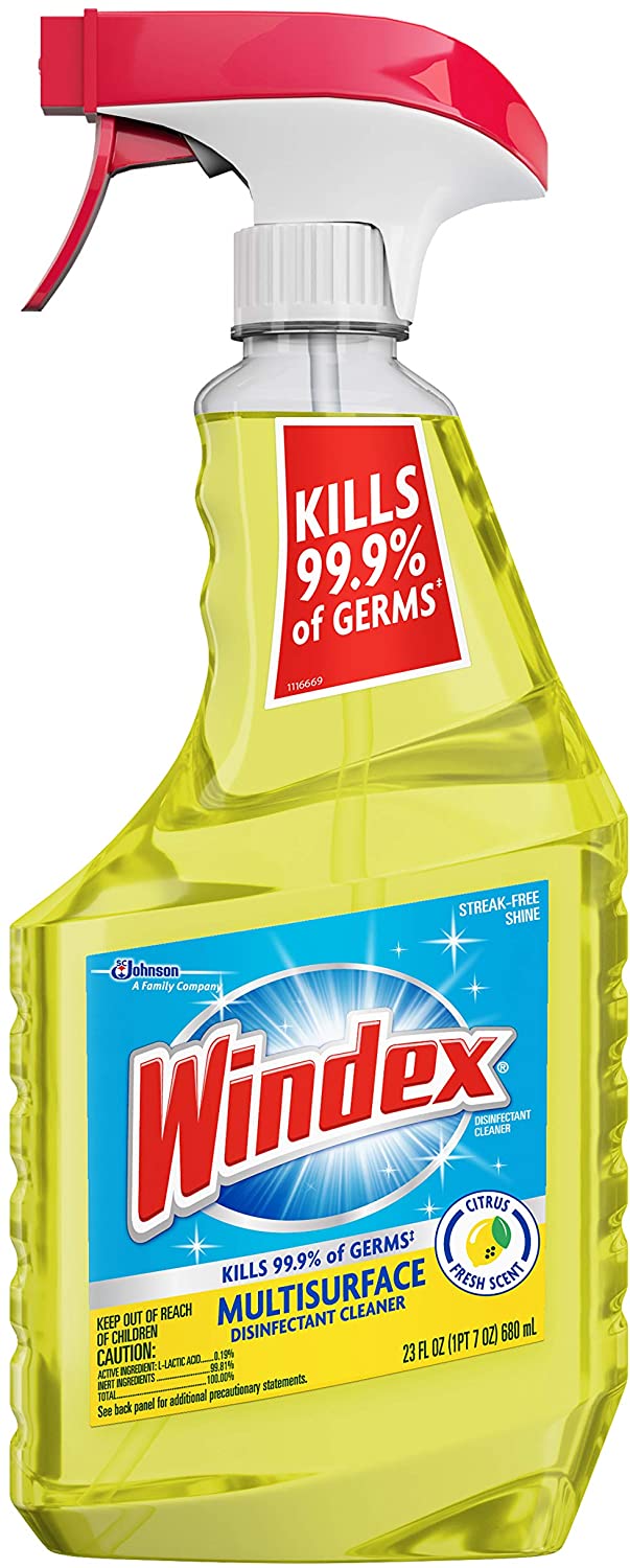 23-Oz Windex Multi-Surface Cleaner and Disinfectant Spray Bottle (Citrus) $1.80 w/ S&S + Free S&H w/ Prime or $25+