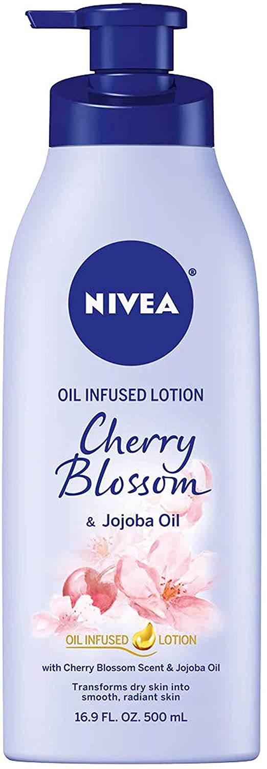 16.9-Oz NIVEA Oil Infused Body Lotion (Cherry Blossom and Jojoba Oil) $3.55 w/ S&S + Free Shipping w/ Prime or $25+