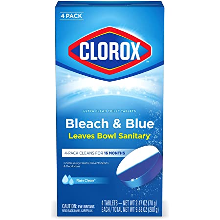 4-Count Clorox Ultra Clean Toilet Tablets Bleach & Blue (Rain Clean Scent) $5.80 w/ S&S + Free Shipping w/ Prime or $25+