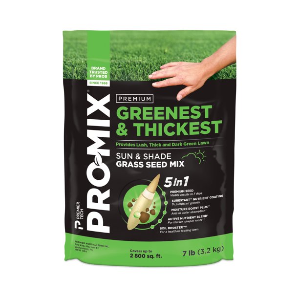 7-Lbs PRO-MIX Premium Greenest & Thickest Grass Seed $10.95 + Free S&H w/ Walmart+ or $35+