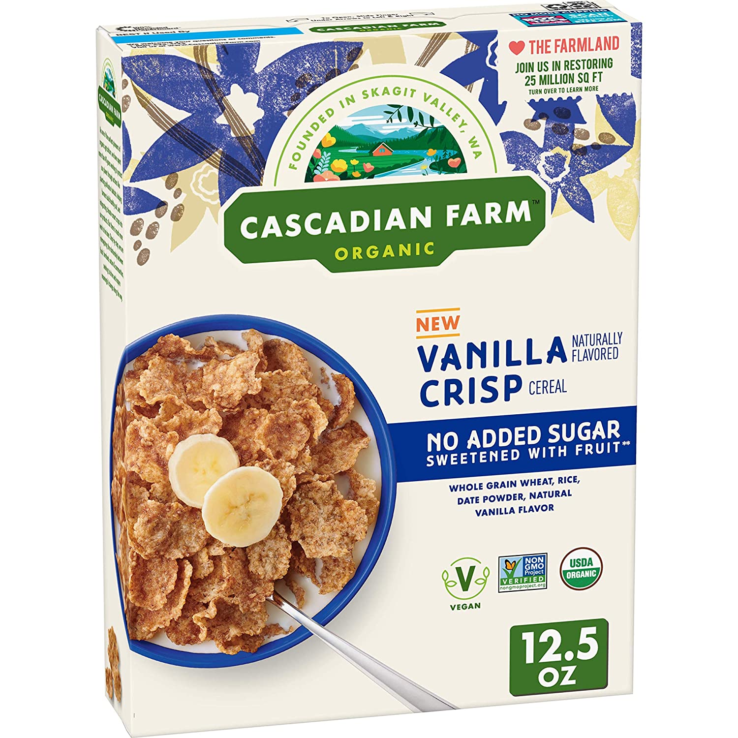12.5-Oz Cascadian Farm Organic Vanilla Crisp Cereal $2.75 + Free S&H w/ Prime or $25+