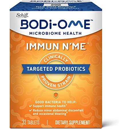 32-Count Bodi-Ome Immune N’Me Probiotic Tablets For Immune and Microbiome Health $5.30 w/ Walmart+ or $35+