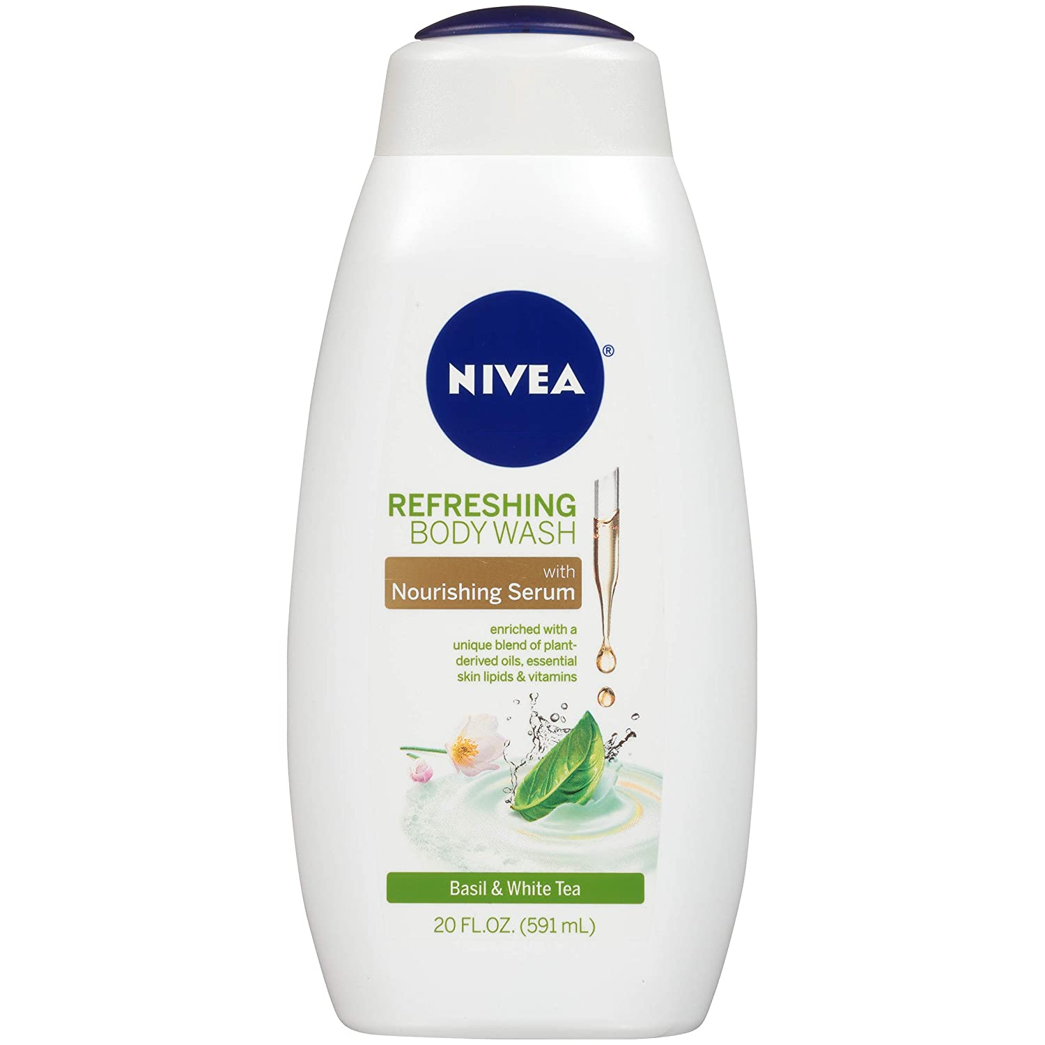 20-Oz NIVEA Refreshing Body Wash w/ Nourishing Serum (Basil & White Tea) $3.05 w/ S&S + Free Shipping w/ Prime or on $25+