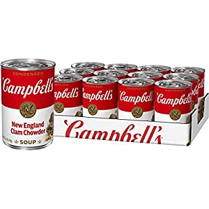12-Count 10.5-Oz Campbell's Condensed New England Clam Chowder $12 + Free Shipping w/ Prime or $25+