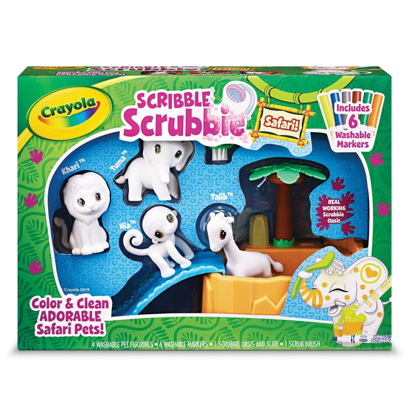 Crayola Scribble Scrubbie Safari Tub Set w 4 Pets