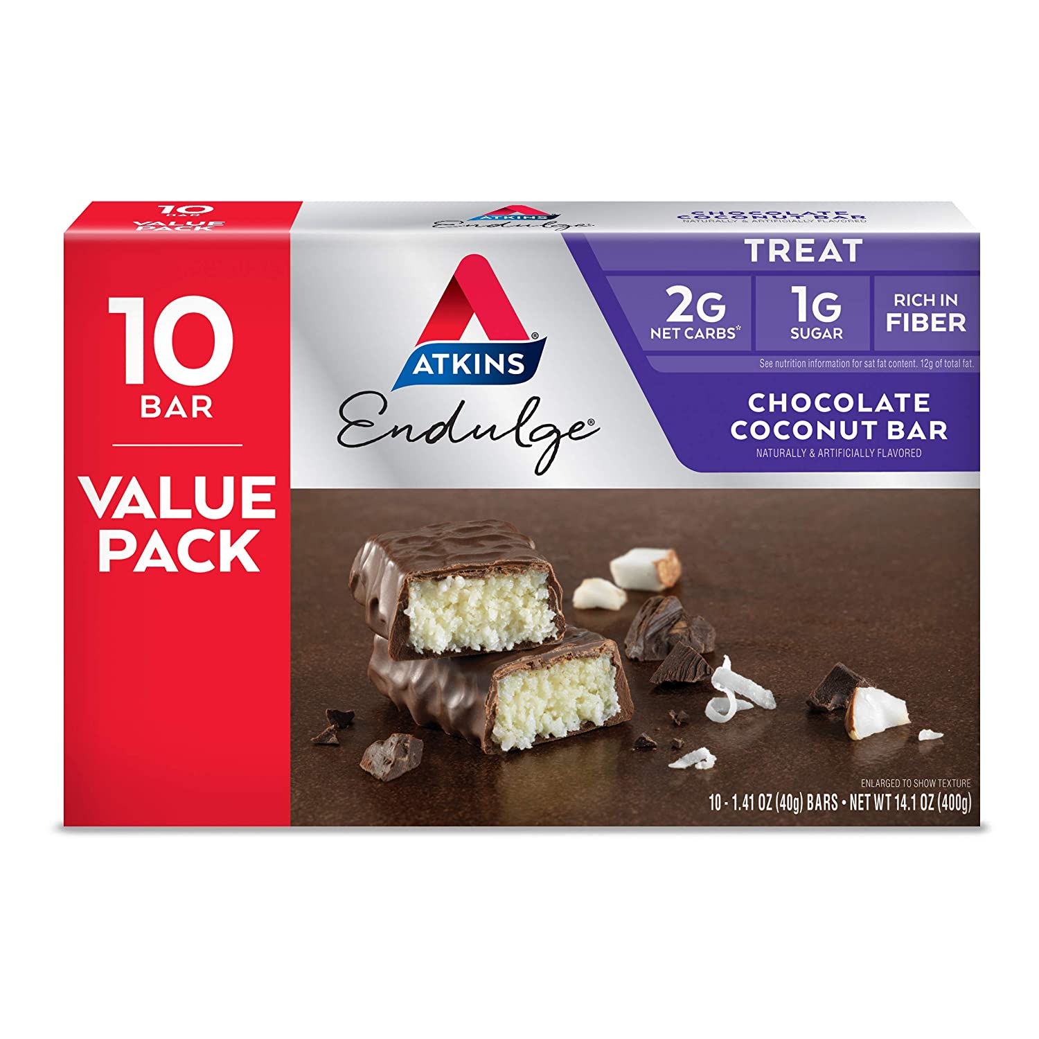 10-Count 1.41-Oz Atkins Endulge Treat Dessert Bar (Chocolate Coconut) $3.30 + Free Shipping w/ Prime or $25+