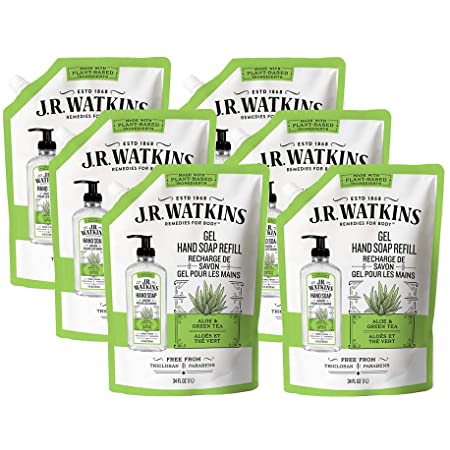 6-Count 34-Oz J.R. Watkins Gel Hand Soap Refill Pouch (Aloe & Green Tea) $9.15 + Free Shipping w/ Prime or $25+