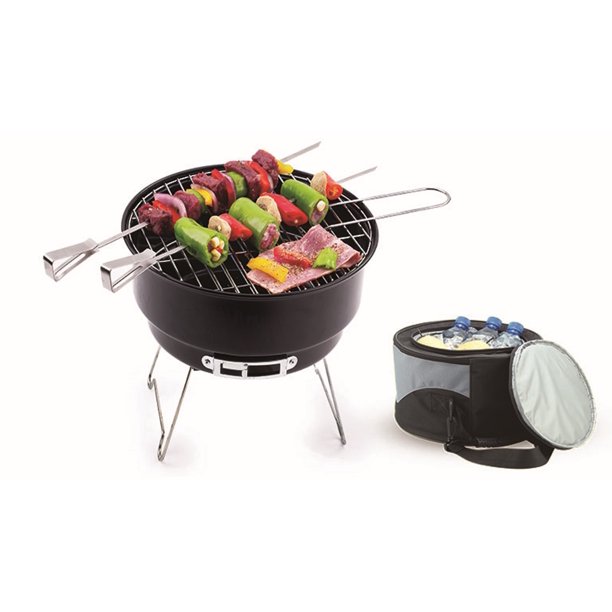 Ozark Trail 10" Portable Camping Charcoal Grill and Cooler Bag Bundle $19.85 + Free Shipping w/ Walmart+ or $35+