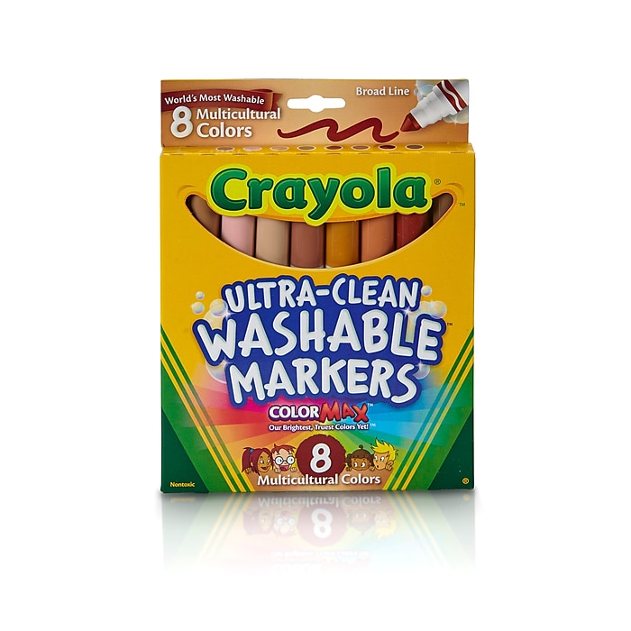 10-Count Crayola Ultra Clean Washable Multicultural Markers $2.67 or less w/ SD Cashback & More at Staples w/ Free Store Pickup