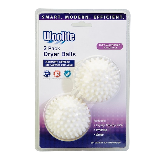 2-Pack Woolite 2.5" Dryer Balls (Asst. Colors) $3.85 + Free Shipping w/ Prime or $25+