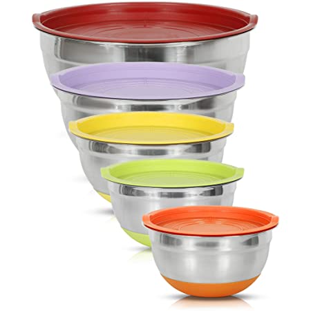 10-Piece Simpli-Magic Stainless Steel Mixing Bowls with Lids (5 Bowls & 5 Lids, Basic) $14.60 + Free Shipping w/ Prime or $25+
