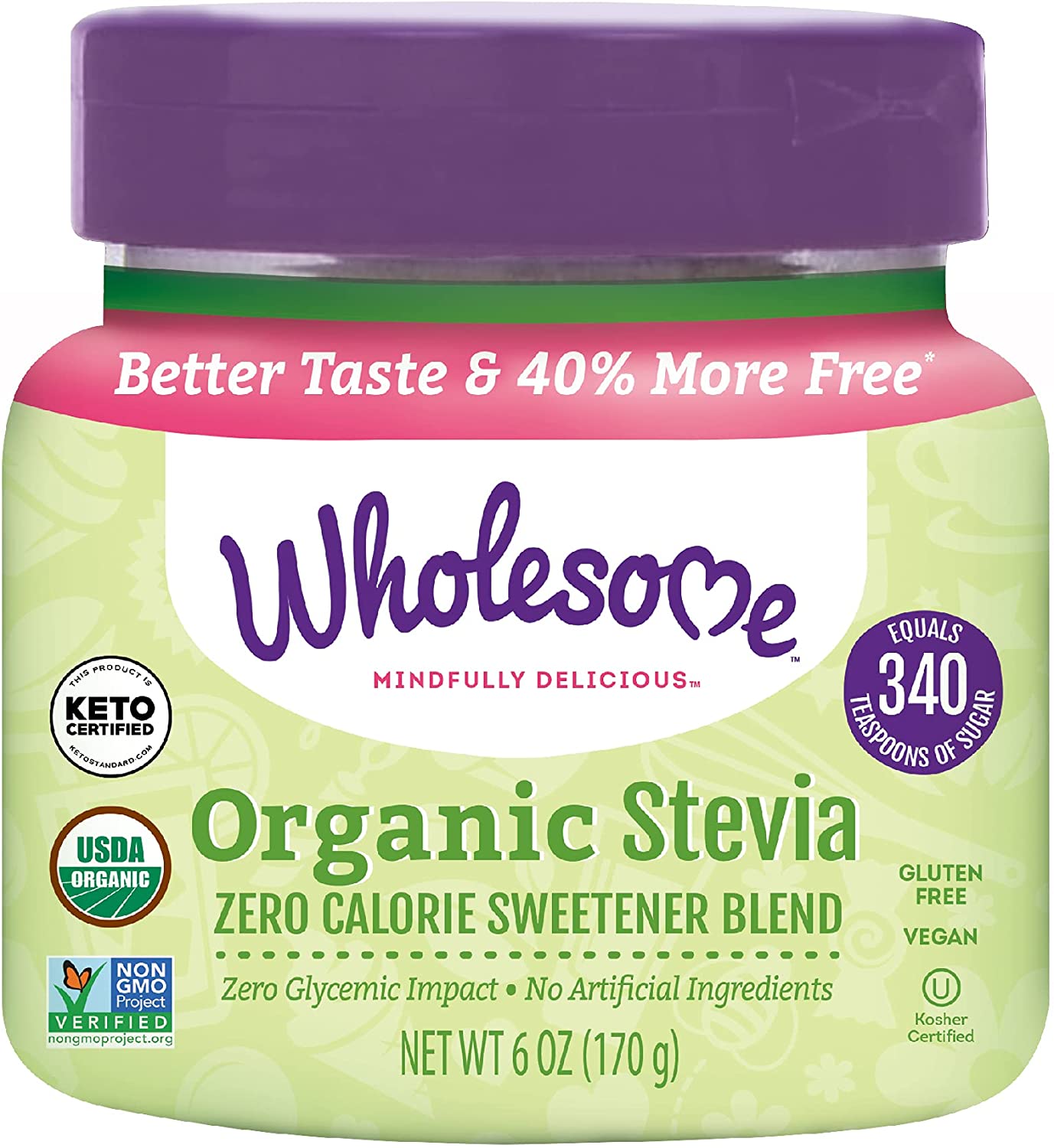 6-Oz Wholesome Organic Stevia Zero Calorie Sweetener Blend $5.05 w/ S&S + Free S&H w/ Prime or $25+