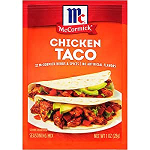 12-Pack 1-Oz McCormick Chicken Taco Seasoning Mix $5.85 w/ S&S + Free S&H w/ Prime or $25+