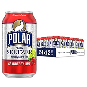 24-Pack 12-Oz Polar Seltzer Water (Cranberry Lime) $9.35 w/ S&S + Free S&H w/ Prime or $25+