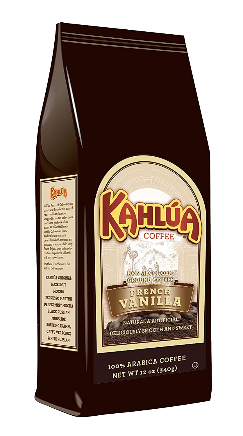 12-Oz Kahlua Gourmet Ground Coffee (French Vanilla, Caffeinated) $5.25 w/ S&S + Free S&H w/ Prime or $25+